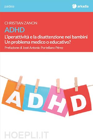 Lettere che compongono la parola ADHD appese a un filo con mollette