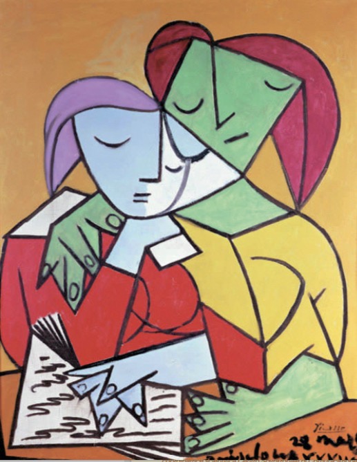 Quadro di Picasso con due donne che leggono