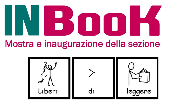 Simboli in CAA per la frase "Liberi di leggere"