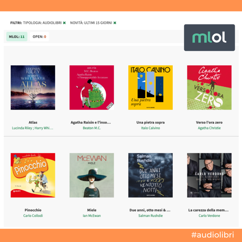 Novità Audiolibri MLOL